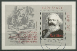 DDR 1983 Karl Marx Block 71 Gestempelt (C96852) - Andere & Zonder Classificatie