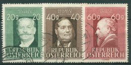 Österreich 1948 Künstler C.M. Ziehrer, A. Stifter, F. Amerling 855/57 Gestempelt - Gebruikt