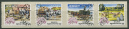 Jersey 1998 Landwirtschaft Arbeit 4er-Streifen Gestempelt 855/58 I. (C90819) - Jersey