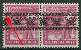 Bizone 1948 Bandaufdruck Mit Aufdruckfehler 47 I AF PII Paar Postfrisch - Sonstige & Ohne Zuordnung