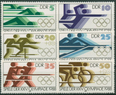DDR 1988 Olympia Sommerspiele Seoul 3183/88 Postfrisch - Unused Stamps