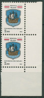 Weißrussland 1992 Wappen Stadtwappen Polozk 3, Paar Mit Ecke, Postfrisch - Belarus