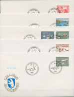 Grönland 1986 Ersttagsbriefe FDC Jahrgang Komplett (X96652) - FDC