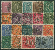 Deutsches Reich 1921 Ziffern, WZ 1 Rauten 158/76 Gestempelt, (170 Geprüft) - Used Stamps