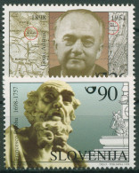 Slowenien 1998 Persönlichkeiten Louis Adamic Francesco Robba 223/24 Postfrisch - Slovenia