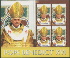 Grenada 2006 Papst Benedikt XVI. Kleinbogen 5699 K Postfrisch (C94607) - Grenada (1974-...)