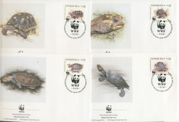 Venezuela 1992 WWF Schildkröten 2729/32 FDC (X30655) - Venezuela