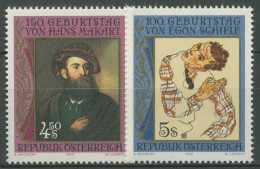 Österreich 1990 Maler Hans Makart Egon Schiele Gemälde 1991/92 Postfrisch - Unused Stamps