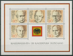 Bund 1982 Bundespräsidenten Block 18 Postfrisch (C98645) - Autres & Non Classés
