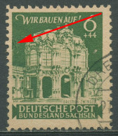SBZ Ost-Sachsen 1946 Plattenfehler 64 AA III Gestempelt, Kl. Zahnfehler - Autres & Non Classés