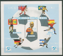 Grenada 1981Fußball-WM Spanien Pokal Maskottchen Block 100 Postfrisch (C94535) - Grenada (1974-...)