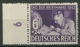 Deutsches Reich 1942 Tag Der Briefmarke 811 Seitenrand Links Postfrisch - Ungebraucht