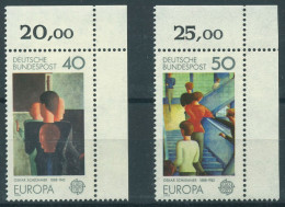 Bund 1975 Europa CEPT Gemälde 840/41 Ecke 2 Oben Rechts Postfrisch (E583) - Neufs