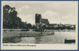 Prenzlau Uckersee Blick Auf Marienkirche, Gelaufen 1944 (AK2504) - Prenzlau