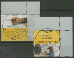 Bund 2009 Post: Post Universal 2723/24 Ecke 2 Mit TOP-ESST Berlin (E3851) - Used Stamps