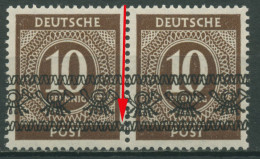 Bizone 1948 Ziffern Mit Bandaufdruck Aufdruckfehler 54 I AF PI Paar Postfrisch - Other & Unclassified