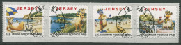 Jersey 1997 Freimarken Tourismus 4er-Streifen Gestempelt 773/76 II. (C90818) - Jersey