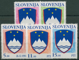 Slowenien 1992 Staatswappen 13/17 Postfrisch - Slovenia