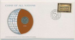 Zypern 1978 Weltkugel Numisbrief 25 Mils (N260) - Zypern