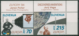 Slowenien 1994 Europa CEPT Entdeckungen Erfindungen 80/81 ZD Ecke Postfrisch - Eslovenia