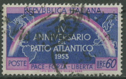 Italien 1953 4 Jahre Nordatlantikpakt NATO 897 Gestempelt - 1946-60: Usati