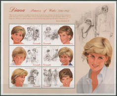 Grenada 1997 Prinzessin Diana 3604/09 K Postfrisch (C94573) - Grenada (1974-...)