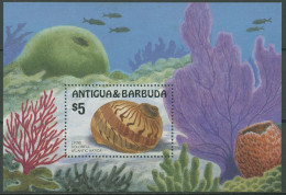 Antigua & Barbuda 1986 Meeresschnecken Block 112 Postfrisch (C97215) - Antigua Y Barbuda (1981-...)