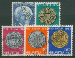 Schweiz 1964 Pro Patria Erfinder Johann G. Bodmer Münzen 795/99 Gestempelt - Used Stamps