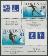 Slowenien 1994 Olympia Winterspiele Lillehammer 76/77 Ecke Postfrisch - Slovenië