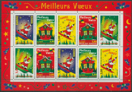 Frankreich 1998 Grußmarken Weihnachten Kleinbogen 3343/47 K Postfrisch (C96233) - Ungebraucht