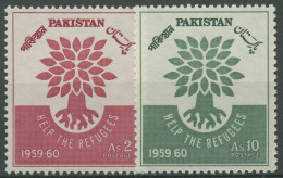 Pakistan 1960 Weltflüchtlingsjahr 112/13 Postfrisch - Pakistán