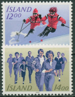Island 1983 Breitensport Skifahren Volkslauf 603/04 Postfrisch - Nuovi