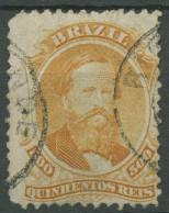 Brasilien 1866 Kaiser Pedro II. 29, Kleine Fehler, Gestempelt - Usati