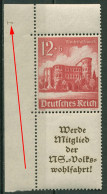 Dt. Reich Zusammendrucke 1940 WHW Bauwerke Platten-Nr. S 262 EOL 2 Postfrisch - Se-Tenant