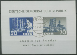 DDR 1963 Chemische Industrie Block 18 Gestempelt (C96713) - Sonstige & Ohne Zuordnung