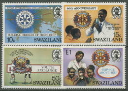 Swaziland 1985 80 J. Rotary International Schule Kinder 475/78 Postfrisch - Swaziland (1968-...)