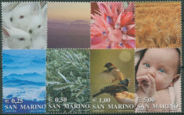 San Marino 2002 Die Farben Des Lebens Tiere Pflanzen 1998/05 Postfrisch - Nuovi