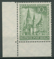 Berlin 1953 Kaiser-Wilhelm-Gedächtniskirche 107 Ecke 3 Unten Links Postfrisch - Unused Stamps