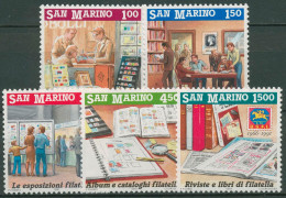 San Marino 1991 Förderung Der Philatelie Briefmarken 1467/71 Postfrisch - Ongebruikt
