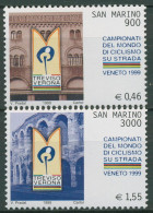 San Marino 1999 Radsport Straßenrad-WM Treviso & Verona 1834/35 Postfrisch - Nuovi