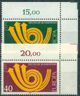 Bund 1973 Europa CEPT 768/69 Ecke 2 Oben Rechts Postfrisch (E327) - Ungebraucht