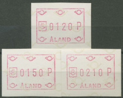 Aland 1984 Automatenmarken Posthörner Satz 3 Werte ATM 1 S 2 Postfrisch - Aland