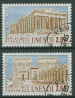 Frankreich 1987 Dienstmarke UNESCO Welterbe Bauwerke D 39/40 Gestempelt - Gebraucht