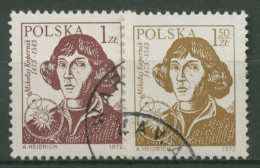 Polen 1972 Nikolaus Kopernikus 2230/31 Gestempelt - Gebruikt