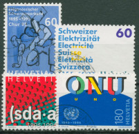 Schweiz 1995 Ereignisse Schwingerverband Elektrizität UNO 1540/43 Gestempelt - Used Stamps