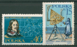 Polen 1987 Wissenschaftler Johannes Hevelius Sextant 3116/17 Gestempelt - Gebraucht