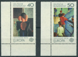 Bund 1975 Europa CEPT Gemälde 840/41 Ecke 3 Unten Links Postfrisch (E584) - Ongebruikt