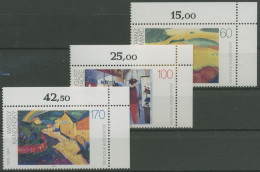 Bund 1992 Gemälde Malerei Des 20. Jahrhunderts 1617/19 Ecke 2 Postfrisch (E2020) - Ungebraucht