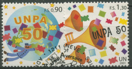 UNO Genf 2001 Postverwaltung UNPA Postbote Posaunen 424/25 Gestempelt - Usati
