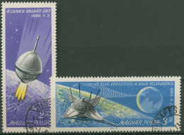 Ungarn 1966 Landung Von LUNA 9 Auf Dem Mond 2218/19 A Gestempelt - Gebruikt